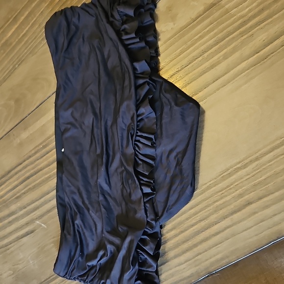 Black Ruffled Swim Bottoms - Picture 3 of 3